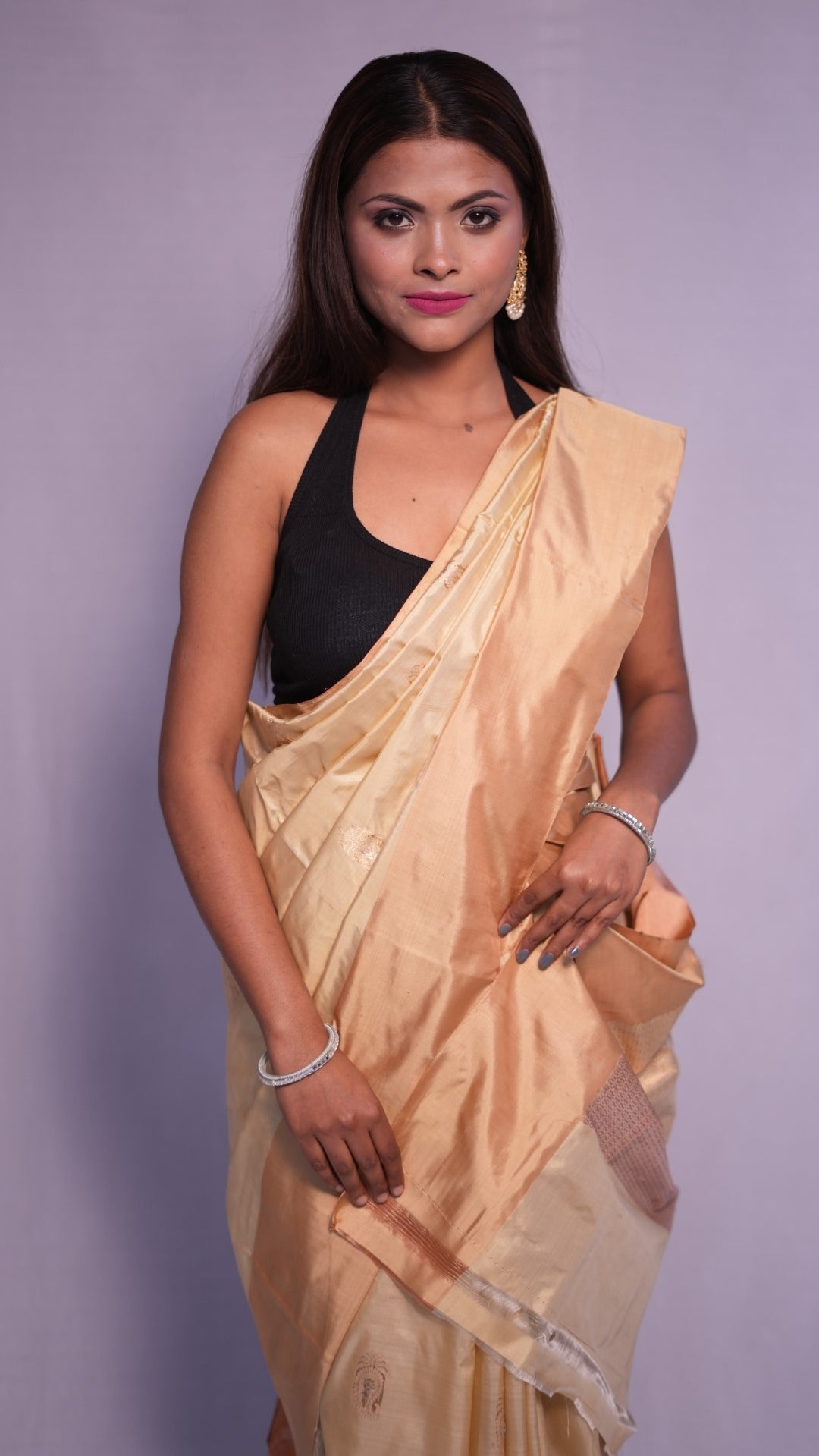 Shanti: Luxurious Katan silk banarasi saree
