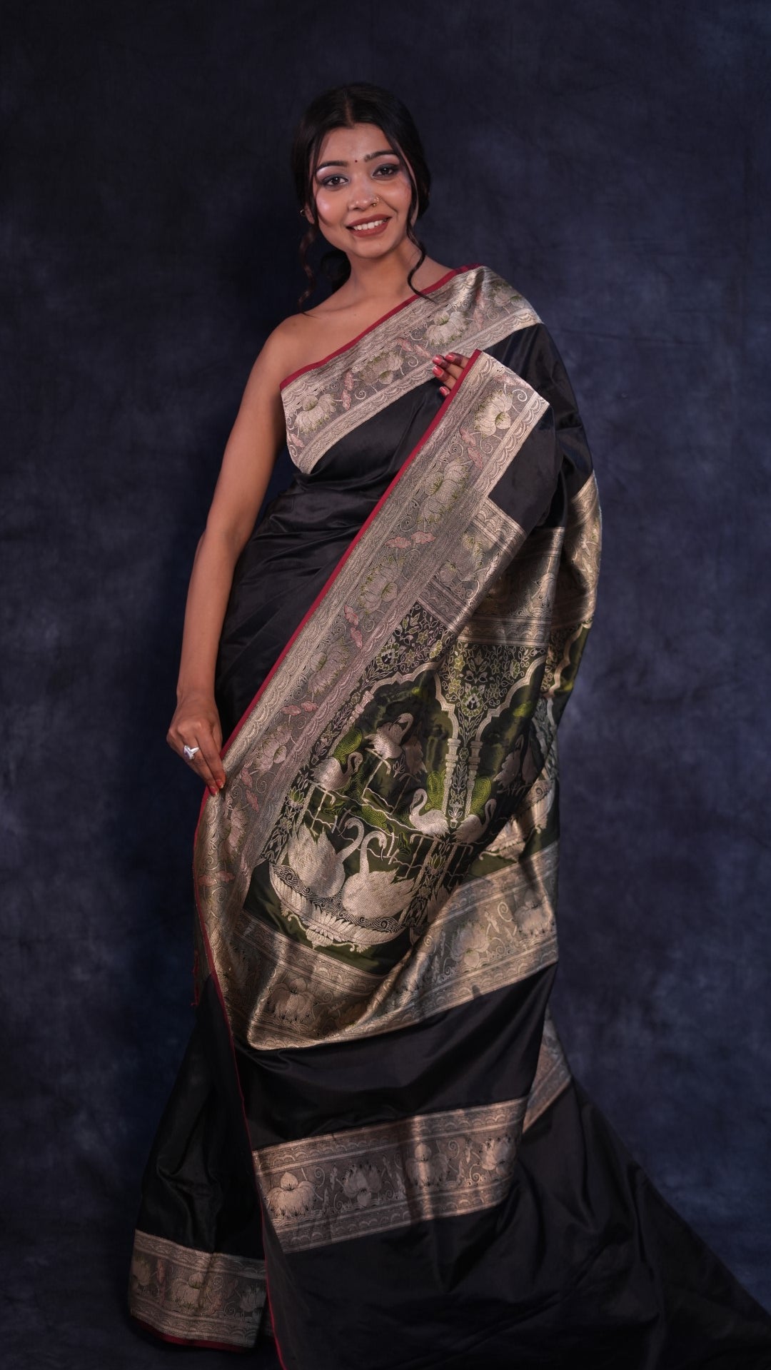 Hansika: Pure Katan silk Banarasi saree
