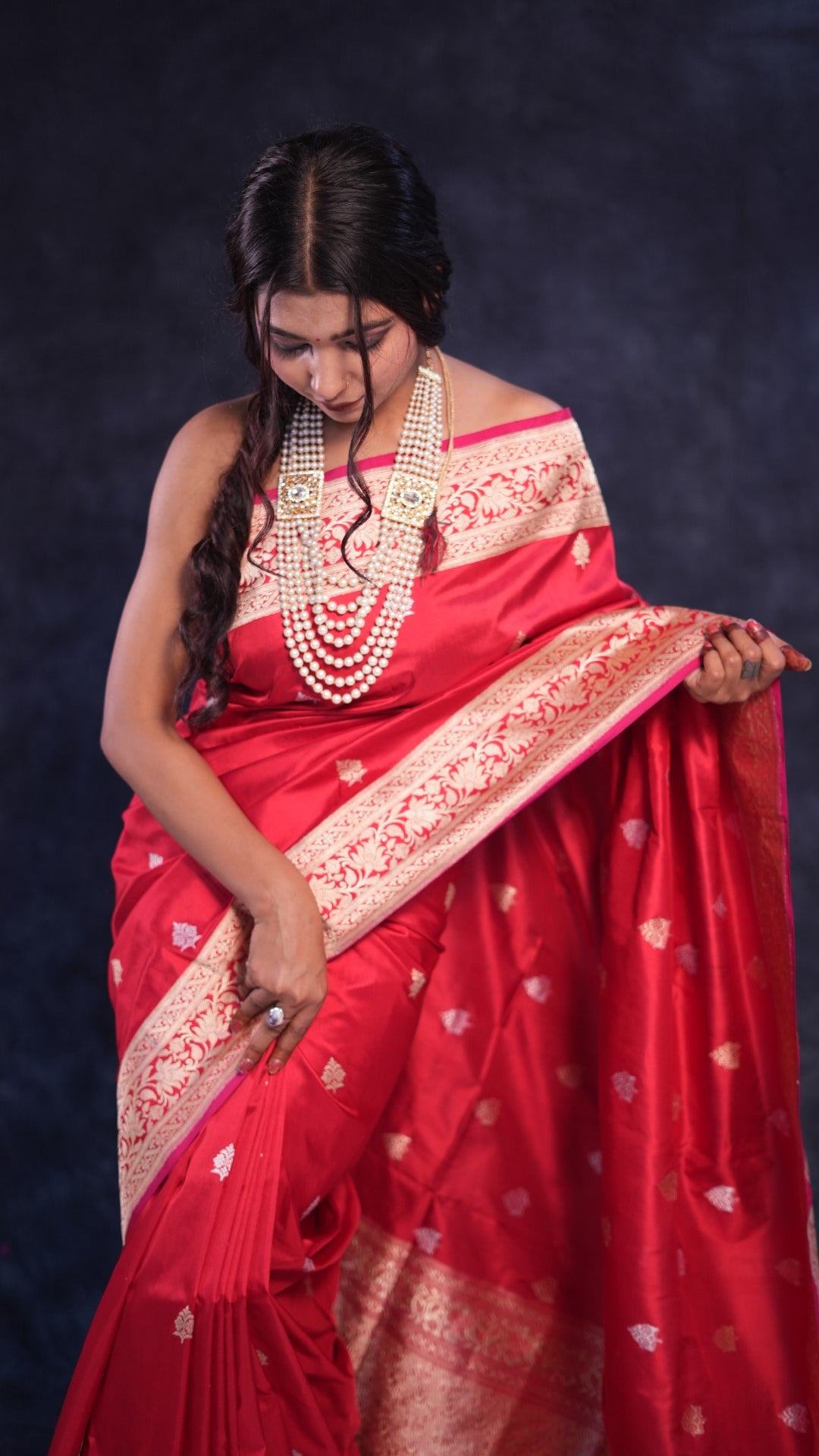 Kalyani: Pure Katan silk Banarasi saree