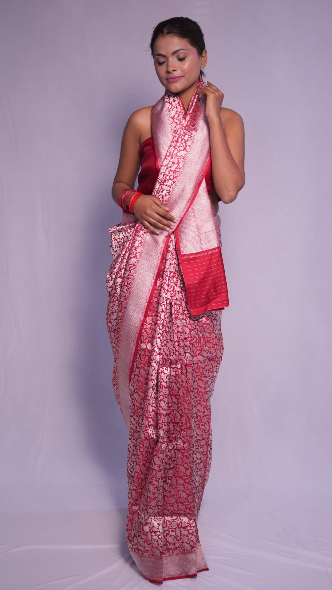 Sindoori: Luxurious Katan silk Banarasi saree