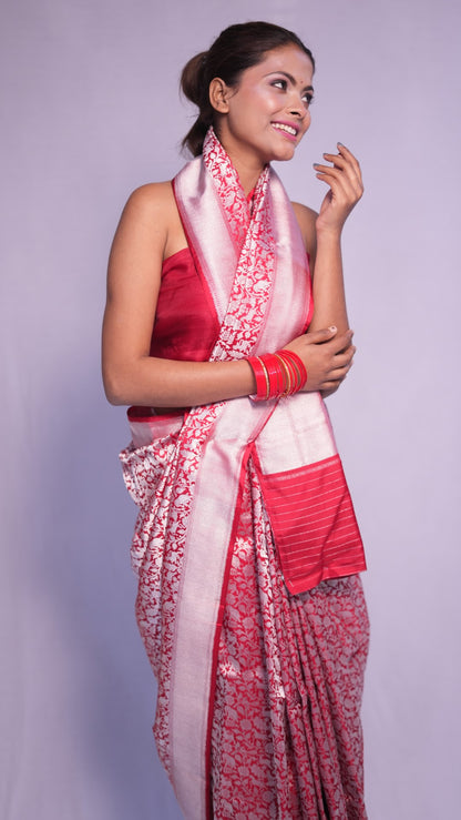 Sindoori: Luxurious Katan silk Banarasi saree