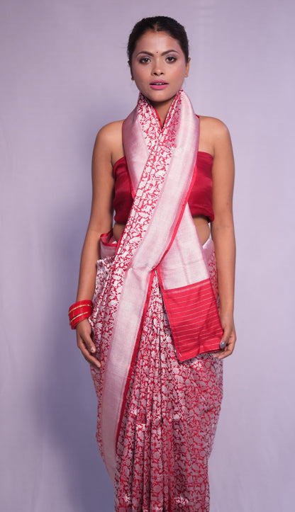 Sindoori: Luxurious Katan silk Banarasi saree