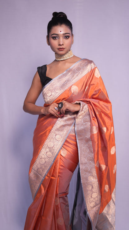 Kaveri: Luxurious Katan silk banarasi saree