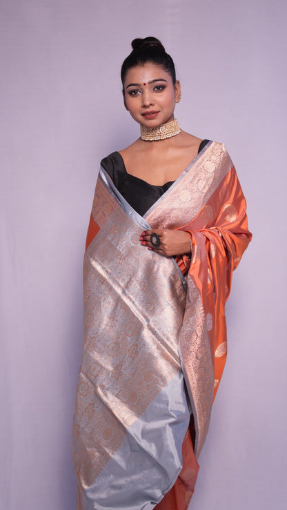 Kaveri: Luxurious Katan silk banarasi saree