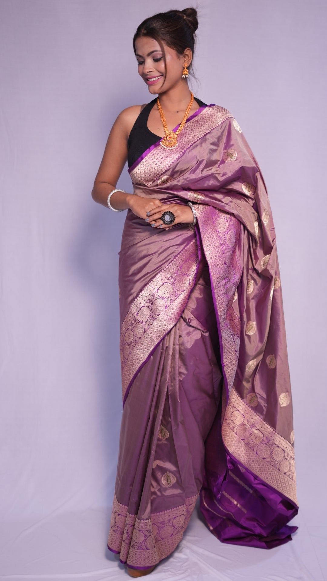 Menaka: Luxurious Katan silk banarasi saree