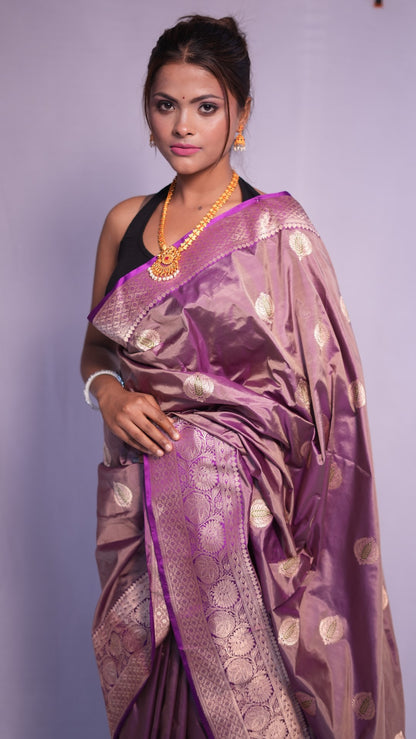 Menaka: Luxurious Katan silk banarasi saree