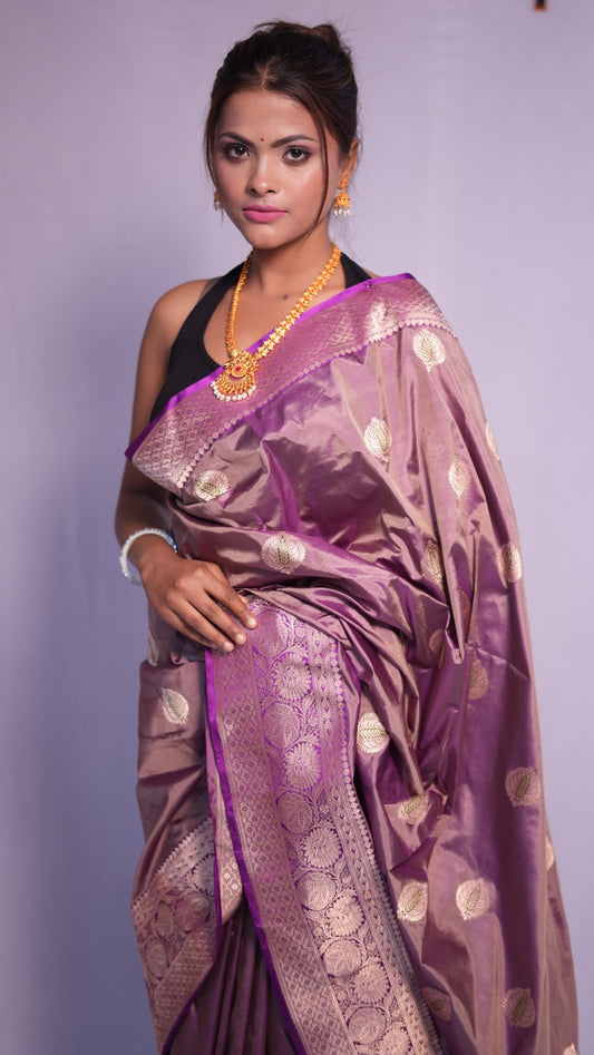 Menaka: Luxurious Katan silk banarasi saree