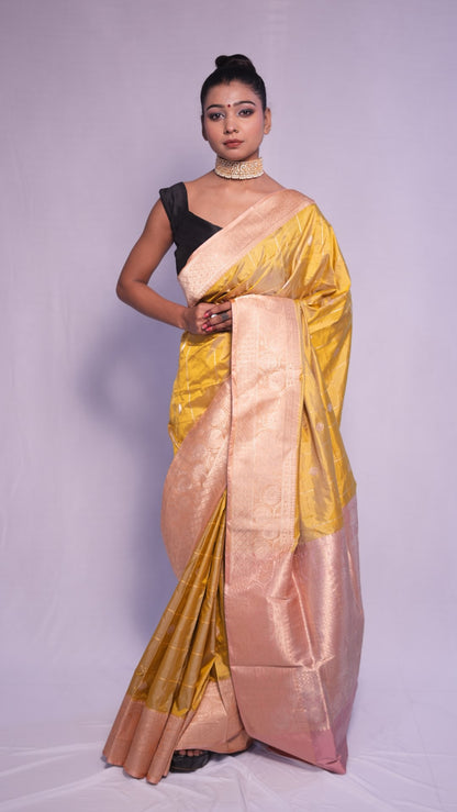 Vaishnav: Luxurious Katan silk banarasi saree
