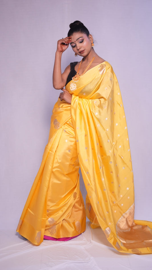 Meenakshi: Luxurious Katan silk banarasi saree