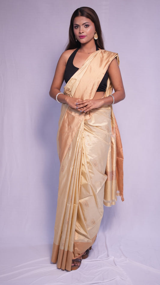 Shanti: Luxurious Katan silk banarasi saree
