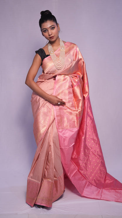 Usha: Luxurious Katan silk banarasi saree