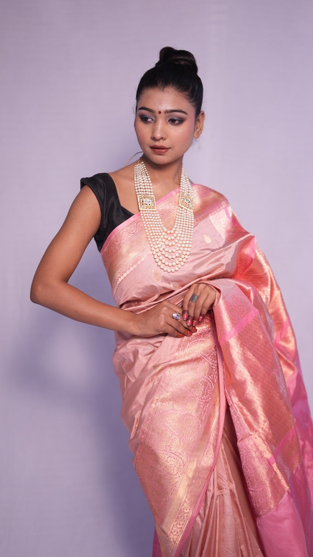 Usha: Luxurious Katan silk banarasi saree