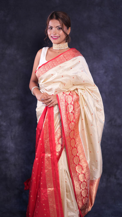 Uruj: Luxurious Katan silk Banarasi saree