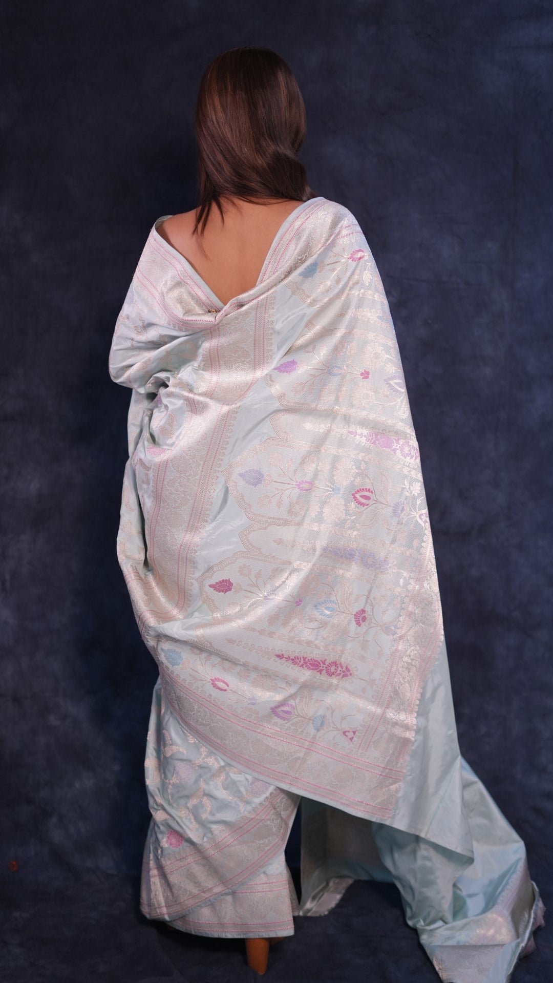 Ashwin: Pure Katan silk handwoven Banarasi saree