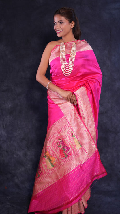 Roshanara: Luxurious Katan silk Banarasi saree
