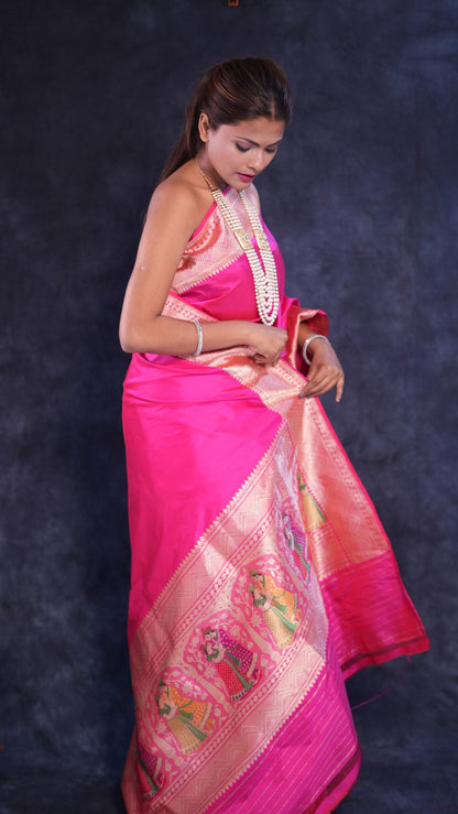 Roshanara: Luxurious Katan silk Banarasi saree