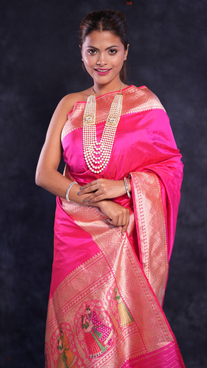 Roshanara: Luxurious Katan silk Banarasi saree