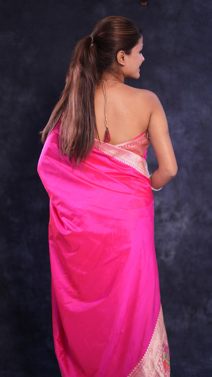 Roshanara: Luxurious Katan silk Banarasi saree