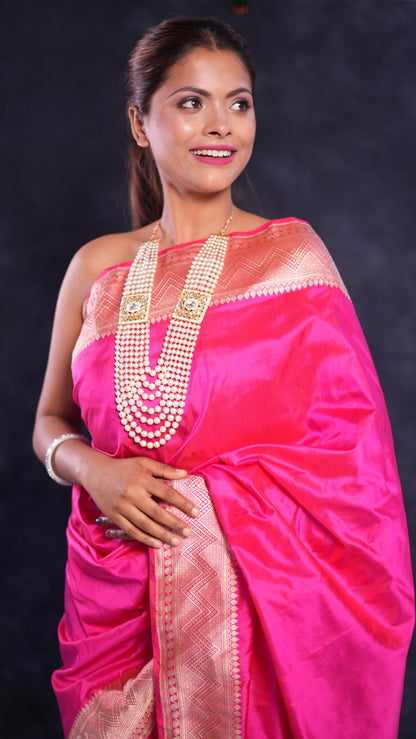 Roshanara: Luxurious Katan silk Banarasi saree