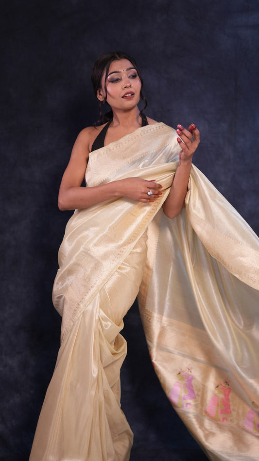 Aalam: Luxurious Katan silk Banarasi saree