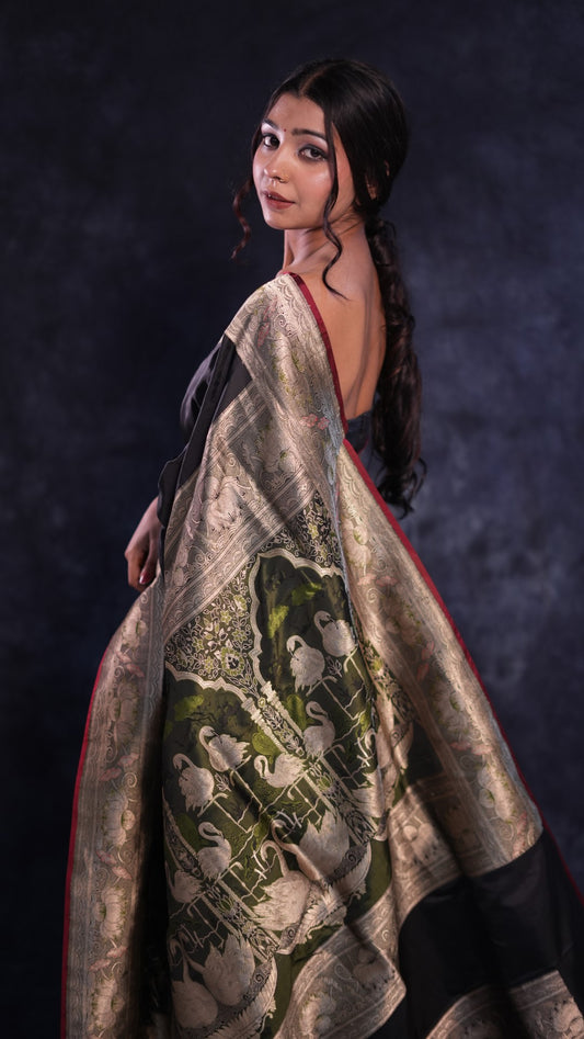 Hansika:  Pure Katan silk Banarasi saree