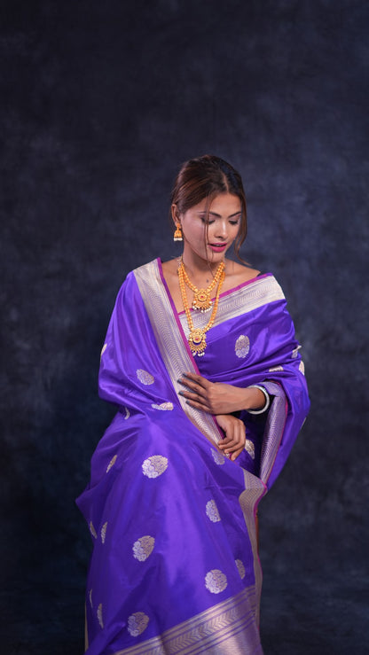 Sona-Rupa Luxurious Katan silk Banarasi saree