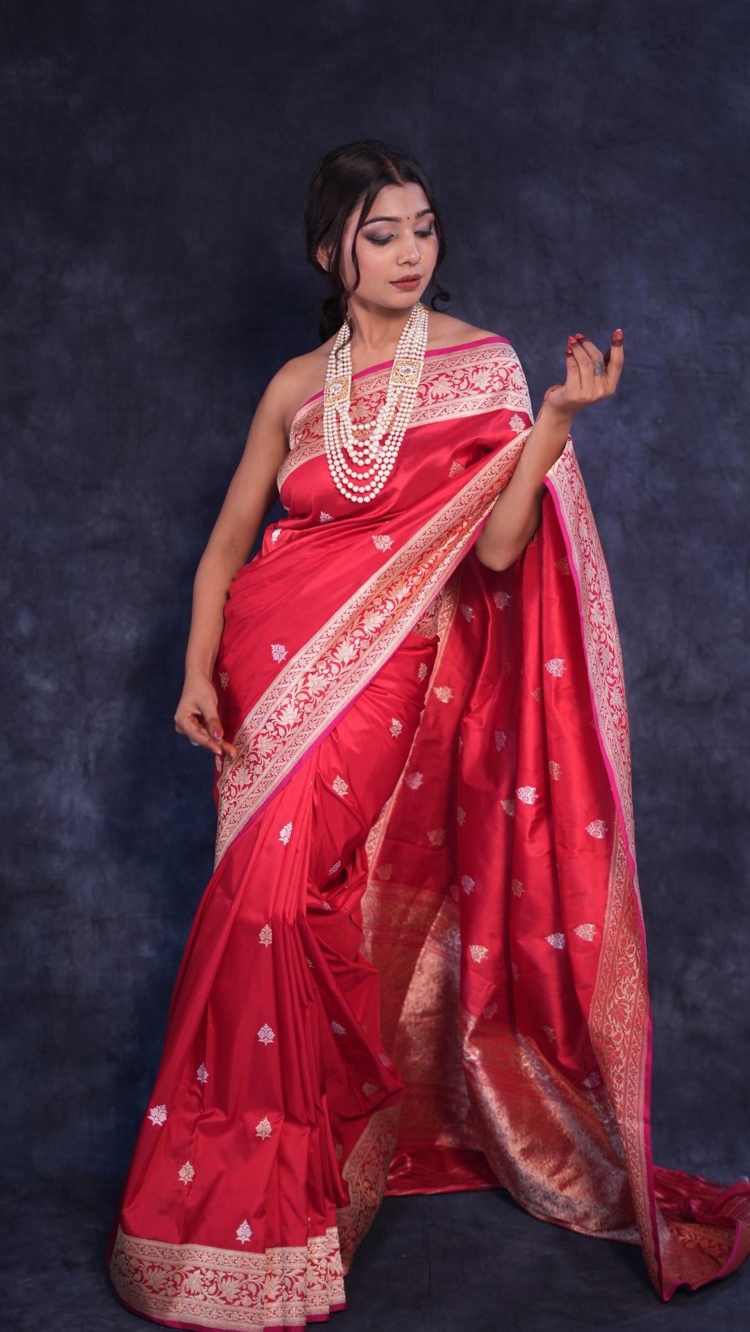Kalyani:  Pure Katan silk Banarasi saree