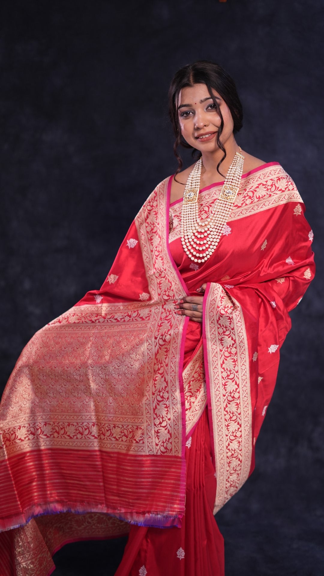 Kalyani:  Pure Katan silk Banarasi saree