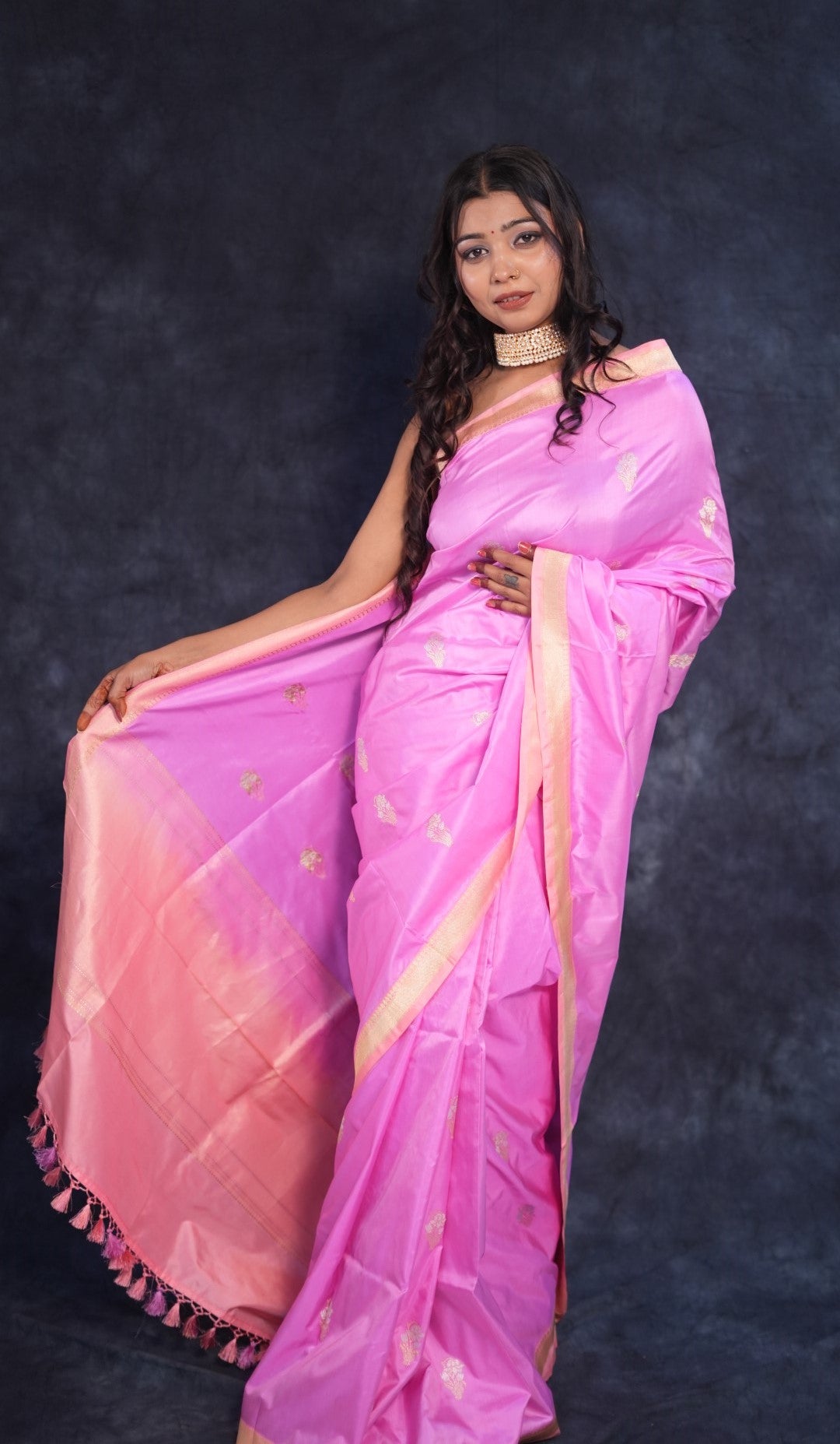 Phool: Pure Katan silk Banarasi saree