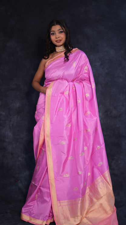Phool: Pure Katan silk Banarasi saree